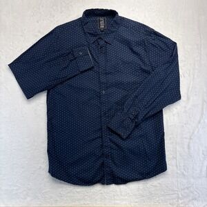 Truth Substance & Common Sense Shirt Men's XL Blue Graphic Button Up‎